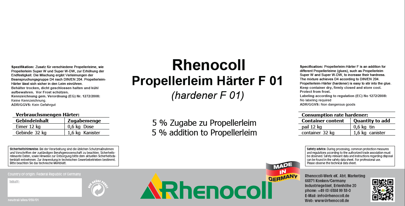 Rhenocoll Propellerleim Härter I/Fxx
